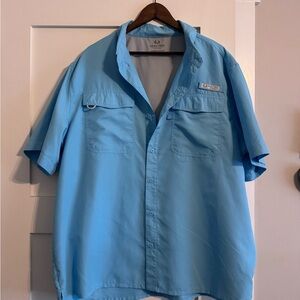 Realtree Light Blue Button-Up Shirt